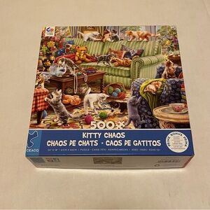Ceaco 500 Piece Jigsaw Puzzle Kitty Chaos Design